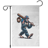 Funny Bigfoot Baseball Garden Flag Sasquatch American Flag Ice Cream - Wonder Print Shop
