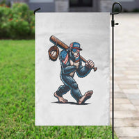 Funny Bigfoot Baseball Garden Flag Sasquatch American Flag Ice Cream - Wonder Print Shop
