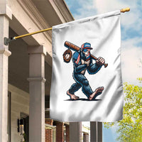 Funny Bigfoot Baseball Garden Flag Sasquatch American Flag Ice Cream - Wonder Print Shop