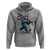 Funny Bigfoot Baseball Hoodie Sasquatch American Flag Ice Cream - Wonder Print Shop