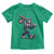 Funny Bigfoot Baseball Toddler T Shirt Sasquatch American Flag Ice Cream - Wonder Print Shop