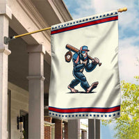 Funny Bigfoot Baseball Garden Flag Sasquatch American Flag Ice Cream