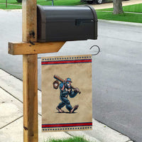 Funny Bigfoot Baseball Garden Flag Sasquatch American Flag Ice Cream