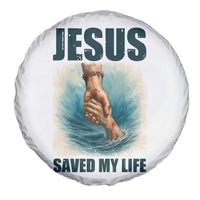 Jesus Saved My Life Spare Tire Cover Christian Bible Verse - Wonder Print Shop