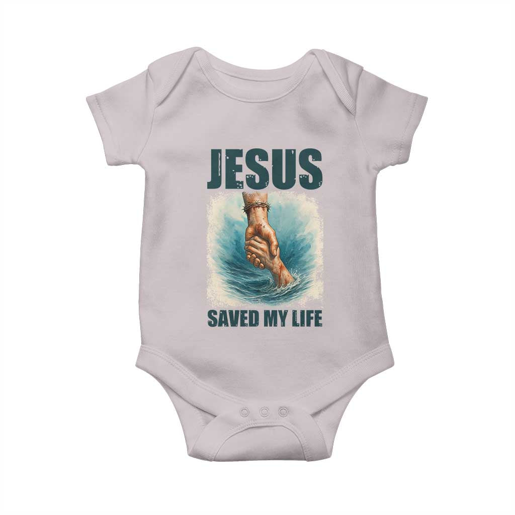 Jesus Saved My Life Baby Onesie Christian Bible Verse - Wonder Print Shop