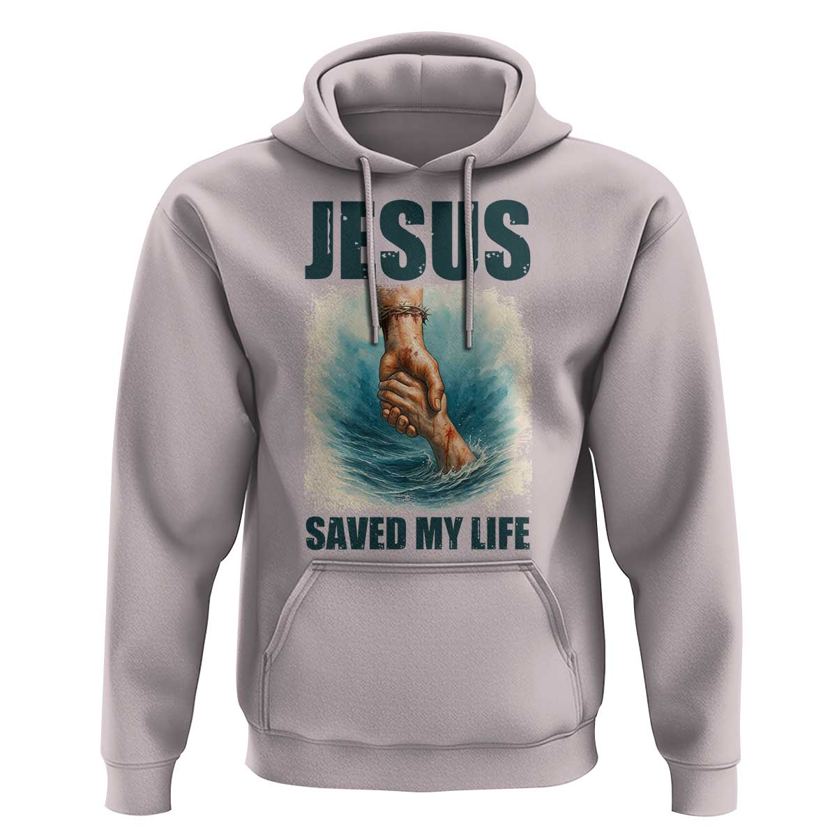 Jesus Saved My Life Hoodie Christian Bible Verse - Wonder Print Shop