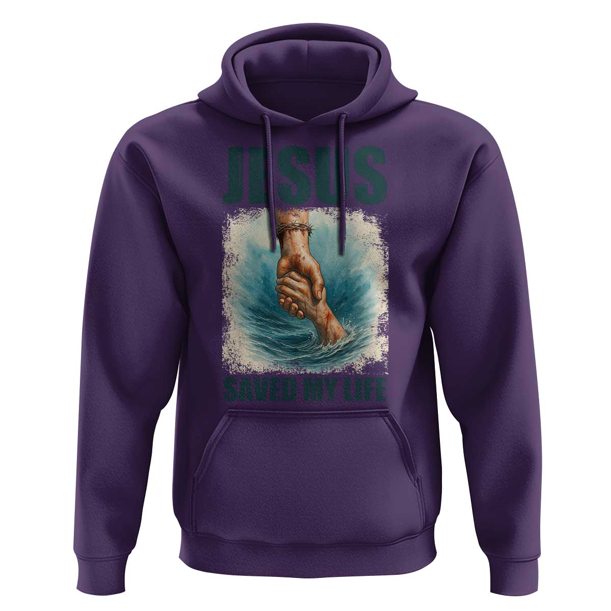Jesus Saved My Life Hoodie Christian Bible Verse - Wonder Print Shop