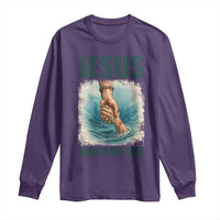 Jesus Saved My Life Long Sleeve Shirt Christian Bible Verse - Wonder Print Shop