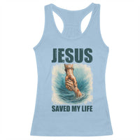 Jesus Saved My Life Racerback Tank Top Christian Bible Verse - Wonder Print Shop