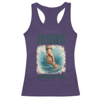 Jesus Saved My Life Racerback Tank Top Christian Bible Verse - Wonder Print Shop