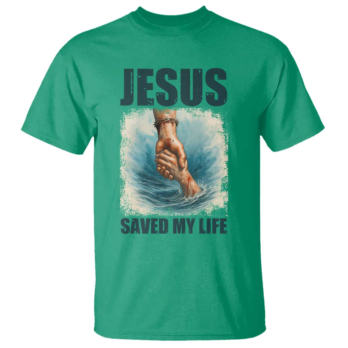 Jesus Saved My Life T Shirt Christian Bible Verse - Wonder Print Shop