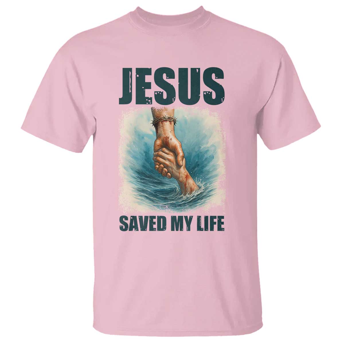 Jesus Saved My Life T Shirt Christian Bible Verse - Wonder Print Shop