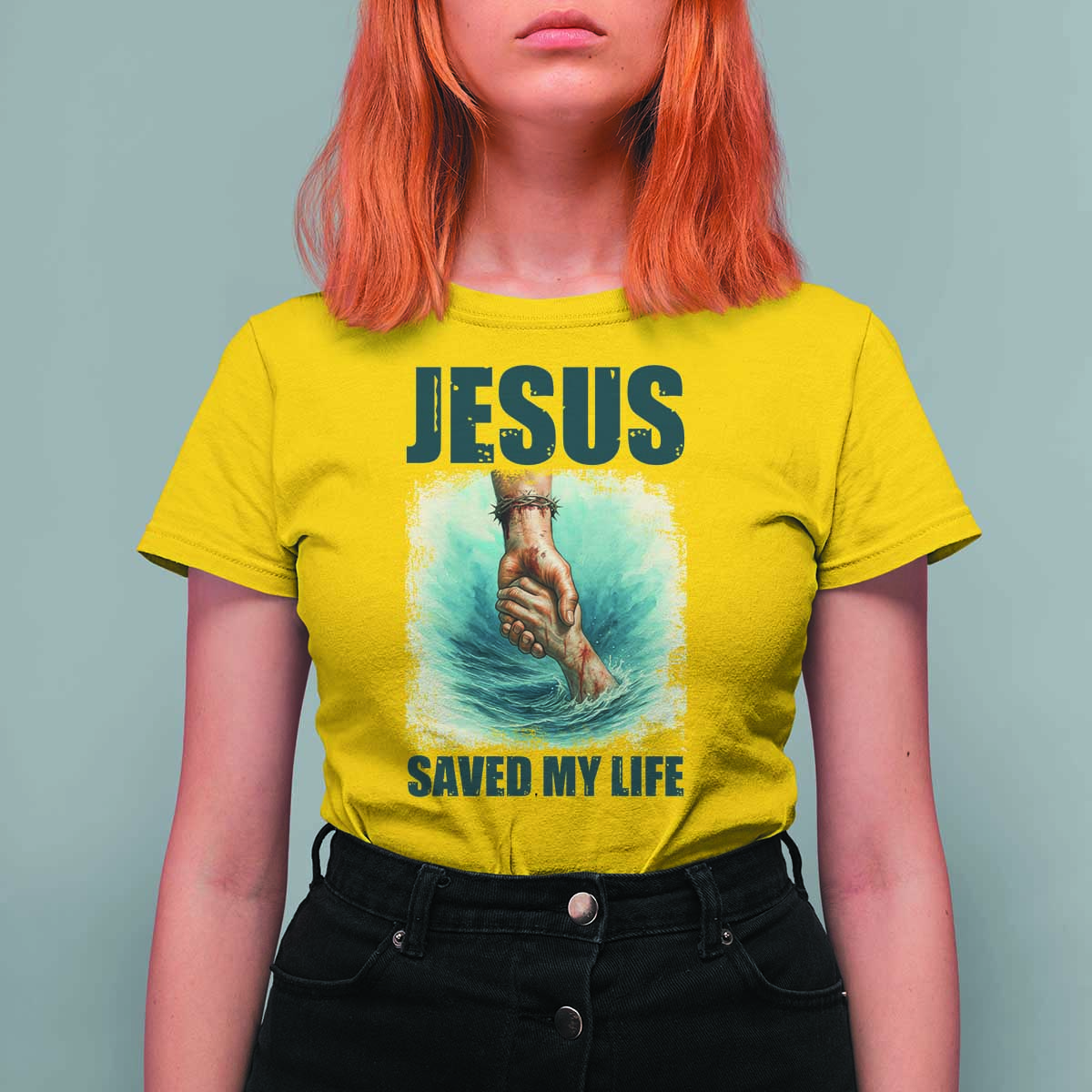 Jesus Saved My Life T Shirt For Women Christian Bible Verse - Wonder Print Shop