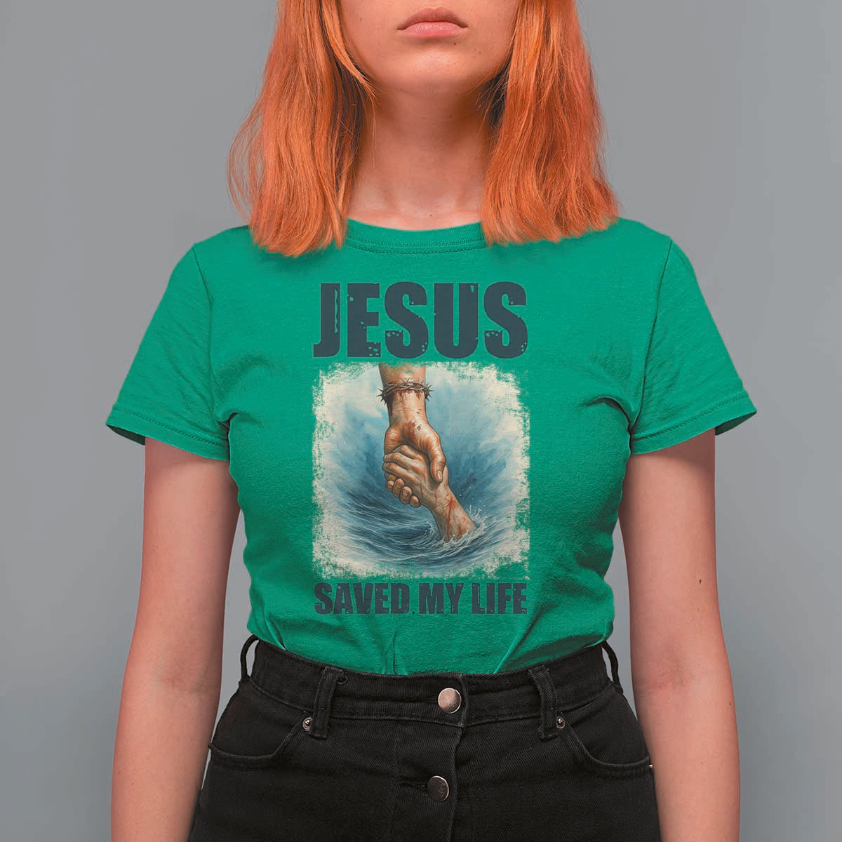 Jesus Saved My Life T Shirt For Women Christian Bible Verse - Wonder Print Shop