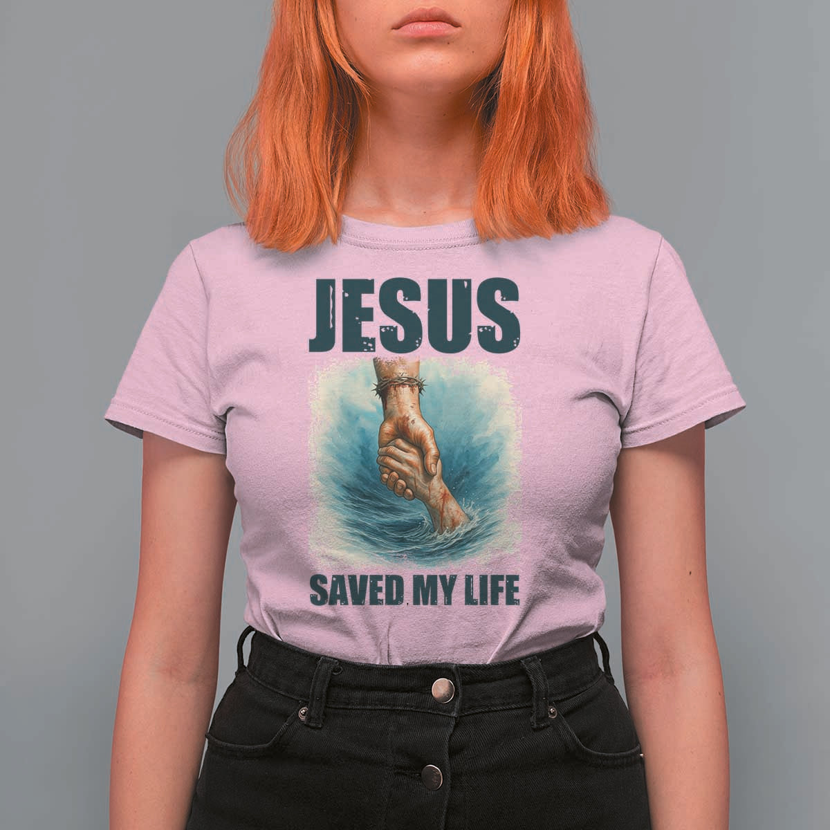 Jesus Saved My Life T Shirt For Women Christian Bible Verse - Wonder Print Shop