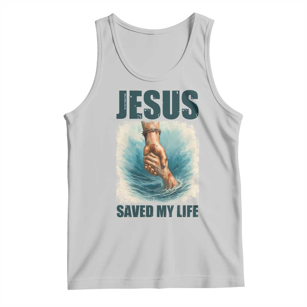 Jesus Saved My Life Tank Top Christian Bible Verse - Wonder Print Shop