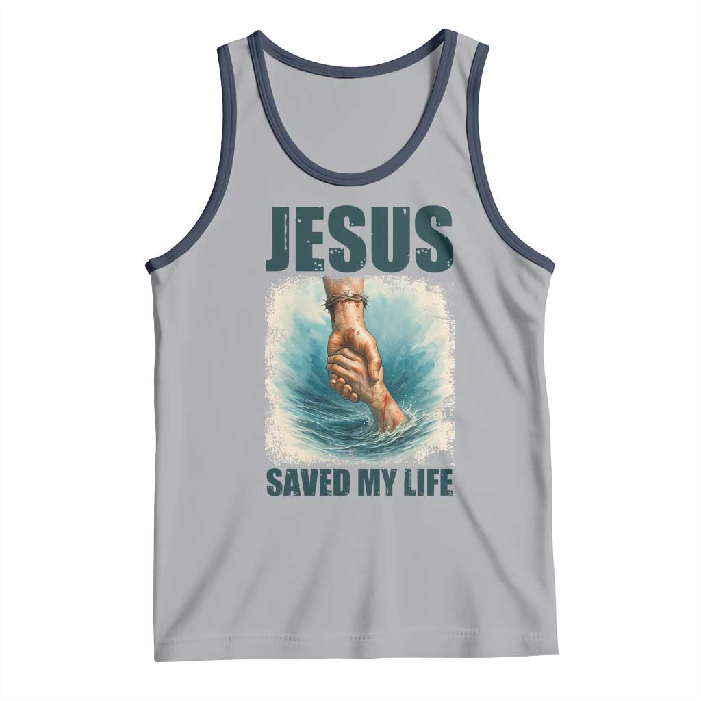Jesus Saved My Life Tank Top Christian Bible Verse - Wonder Print Shop