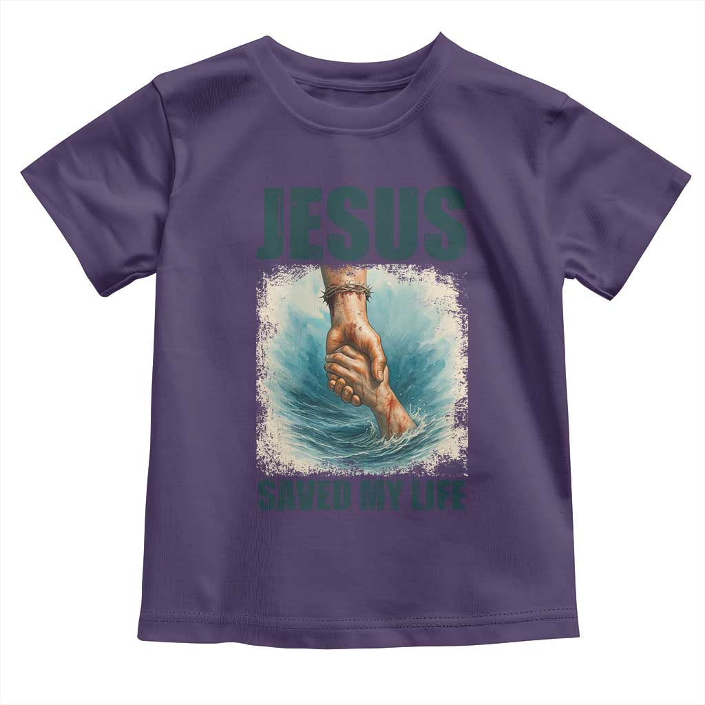 Jesus Saved My Life Toddler T Shirt Christian Bible Verse - Wonder Print Shop