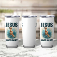 Jesus Saved My Life Tumbler Cup Christian Bible Verse - Wonder Print Shop