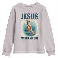 Jesus Saved My Life Youth Sweatshirt Christian Bible Verse - Wonder Print Shop