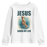 Jesus Saved My Life Youth Sweatshirt Christian Bible Verse - Wonder Print Shop
