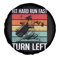 Hit Hard Run Fast Turn Left Spare Tire Cover Funny Jesus Baseball Player - Wonder Print Shop