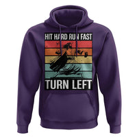 Hit Hard Run Fast Turn Left Hoodie Funny Jesus Baseball Player - Wonder Print Shop
