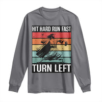 Hit Hard Run Fast Turn Left Long Sleeve Shirt Funny Jesus Baseball Player - Wonder Print Shop