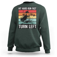 Hit Hard Run Fast Turn Left Sweatshirt Funny Jesus Baseball Player - Wonder Print Shop