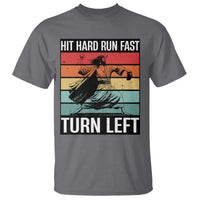 Hit Hard Run Fast Turn Left T Shirt Funny Jesus Baseball Player - Wonder Print Shop