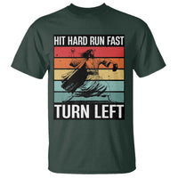 Hit Hard Run Fast Turn Left T Shirt Funny Jesus Baseball Player - Wonder Print Shop