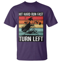 Hit Hard Run Fast Turn Left T Shirt Funny Jesus Baseball Player - Wonder Print Shop