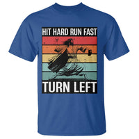 Hit Hard Run Fast Turn Left T Shirt Funny Jesus Baseball Player - Wonder Print Shop
