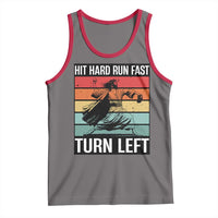Hit Hard Run Fast Turn Left Tank Top Funny Jesus Baseball Player - Wonder Print Shop