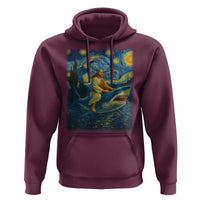 Jesus Shark Stary Night Hoodie Artist Van Gogh Christian - Wonder Print Shop