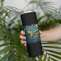 Jesus Shark Stary Night Skinny Tumbler Artist Van Gogh Christian