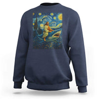 Jesus Shark Stary Night Sweatshirt Artist Van Gogh Christian - Wonder Print Shop