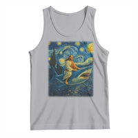 Jesus Shark Stary Night Tank Top Artist Van Gogh Christian - Wonder Print Shop