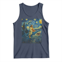 Jesus Shark Stary Night Tank Top Artist Van Gogh Christian - Wonder Print Shop