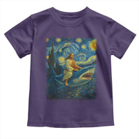 Jesus Shark Stary Night Toddler T Shirt Artist Van Gogh Christian - Wonder Print Shop