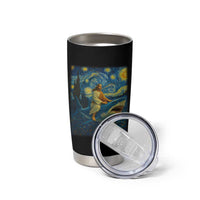 Jesus Shark Stary Night Tumbler Cup Artist Van Gogh Christian