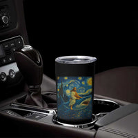 Jesus Shark Stary Night Tumbler Cup Artist Van Gogh Christian