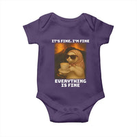 Funny Cat Meme Baby Onesie It Is Fine I Am Fine Every Thing Is Fine - Wonder Print Shop
