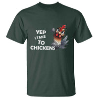 Funny Cute Chicken T Shirt Yep I Talk To Chickens Farm Animal Lover - Wonder Print Shop