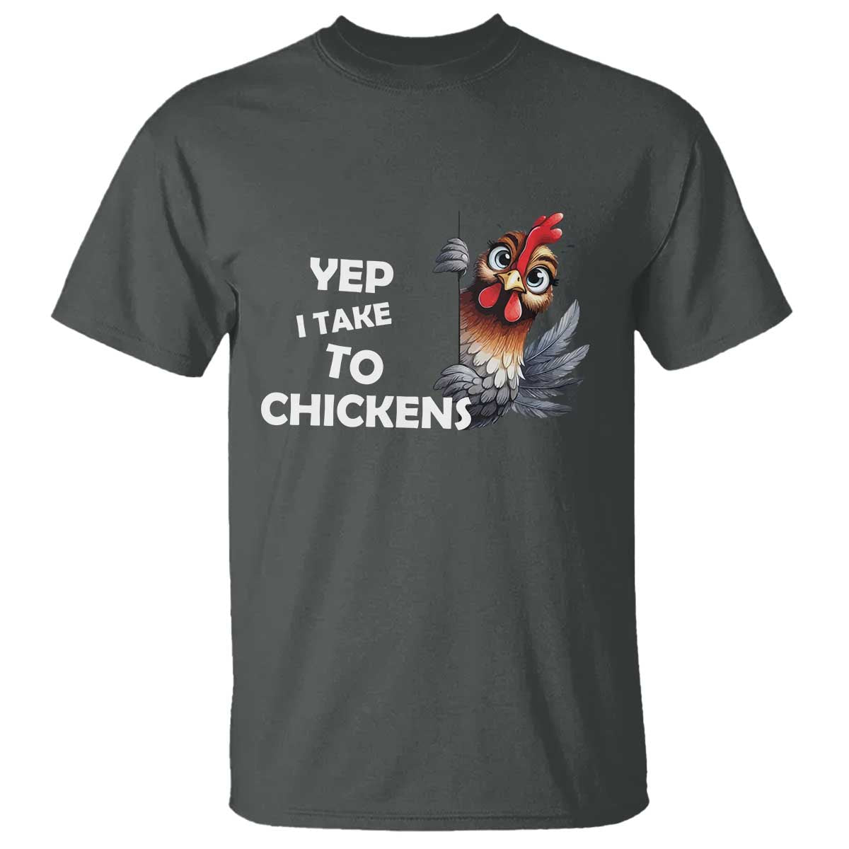 Funny Cute Chicken T Shirt Yep I Talk To Chickens Farm Animal Lover - Wonder Print Shop