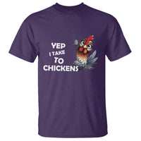 Funny Cute Chicken T Shirt Yep I Talk To Chickens Farm Animal Lover - Wonder Print Shop