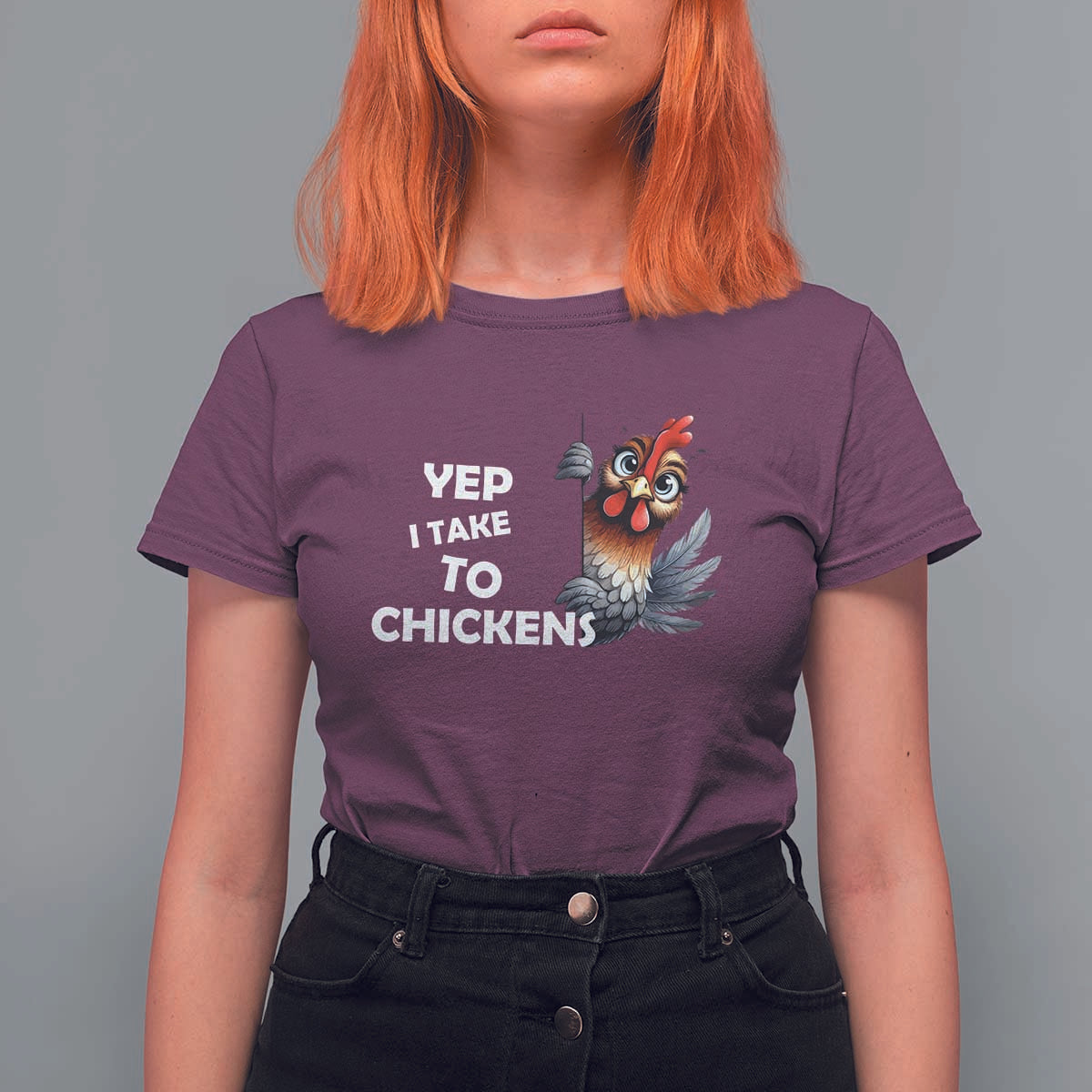 Funny Cute Chicken T Shirt For Women Yep I Talk To Chickens Farm Animal Lover - Wonder Print Shop