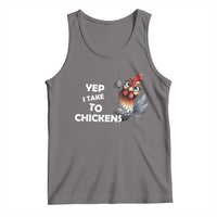 Funny Cute Chicken Tank Top Yep I Talk To Chickens Farm Animal Lover - Wonder Print Shop