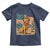 Patriotic Cowboy Dog Toddler T Shirt American Flag Western Country - Wonder Print Shop