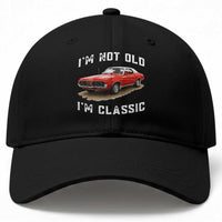 I'm Not Old I'm Classic Baseball Cap Vintage 1970 Mercury Cougar Hardtop Classic Car Enthusiast